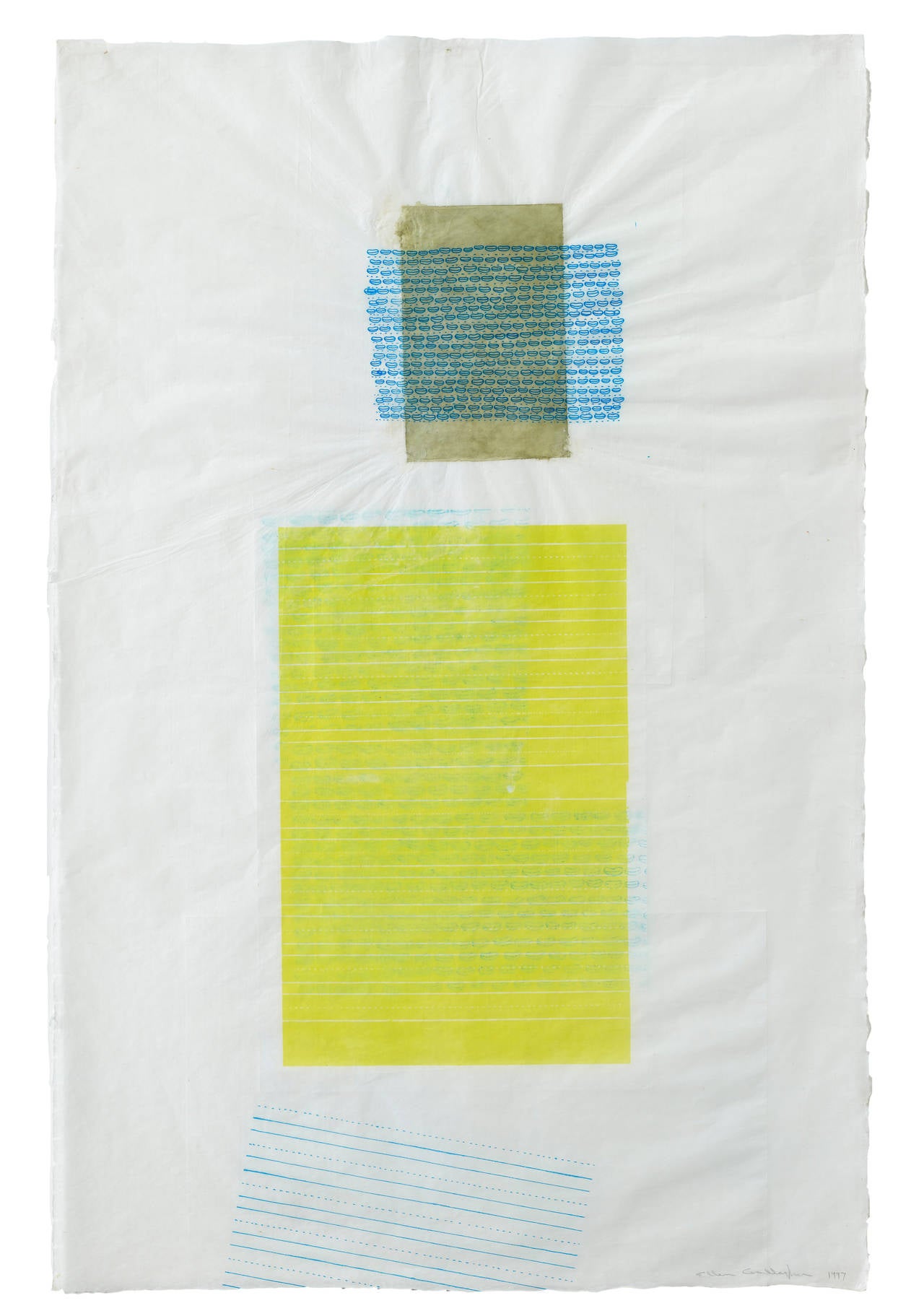 Ellen Gallagher Abstract Drawing - Untitled, 1997