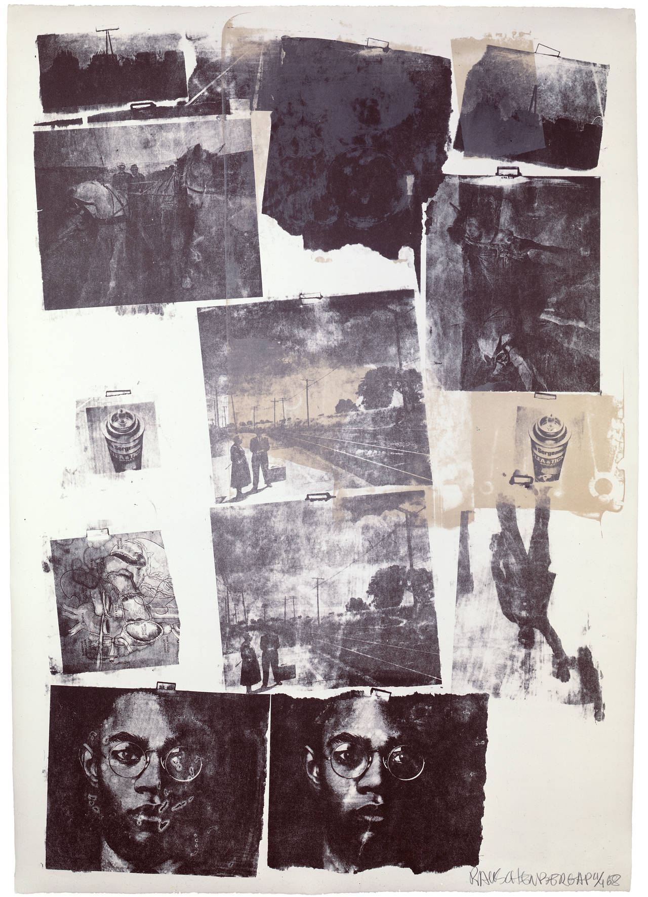 Robert Rauschenberg Abstract Print - Landmark