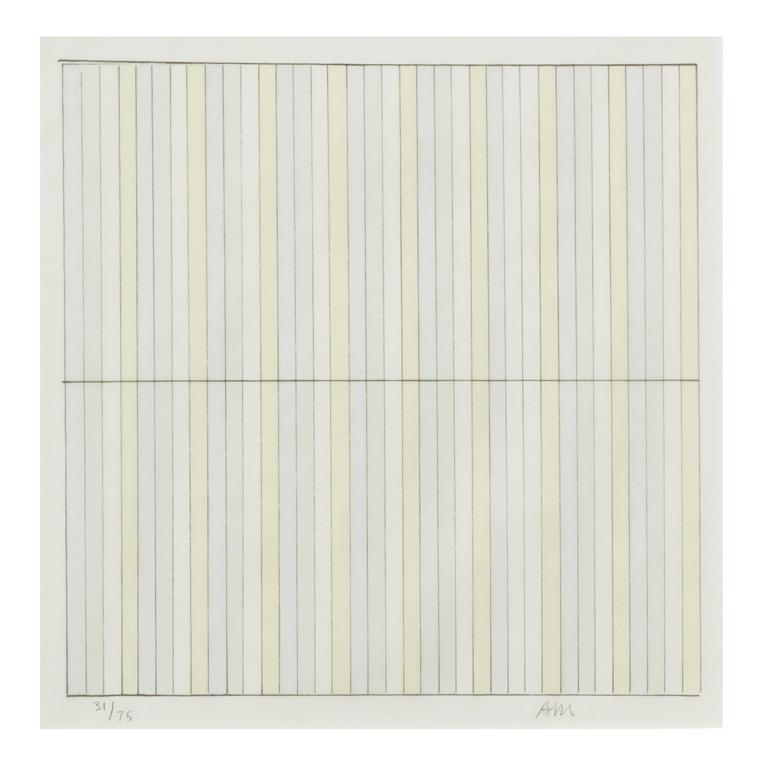 Agnes Martin Untitled (Suite of four lithographs) For Sale at 1stDibs