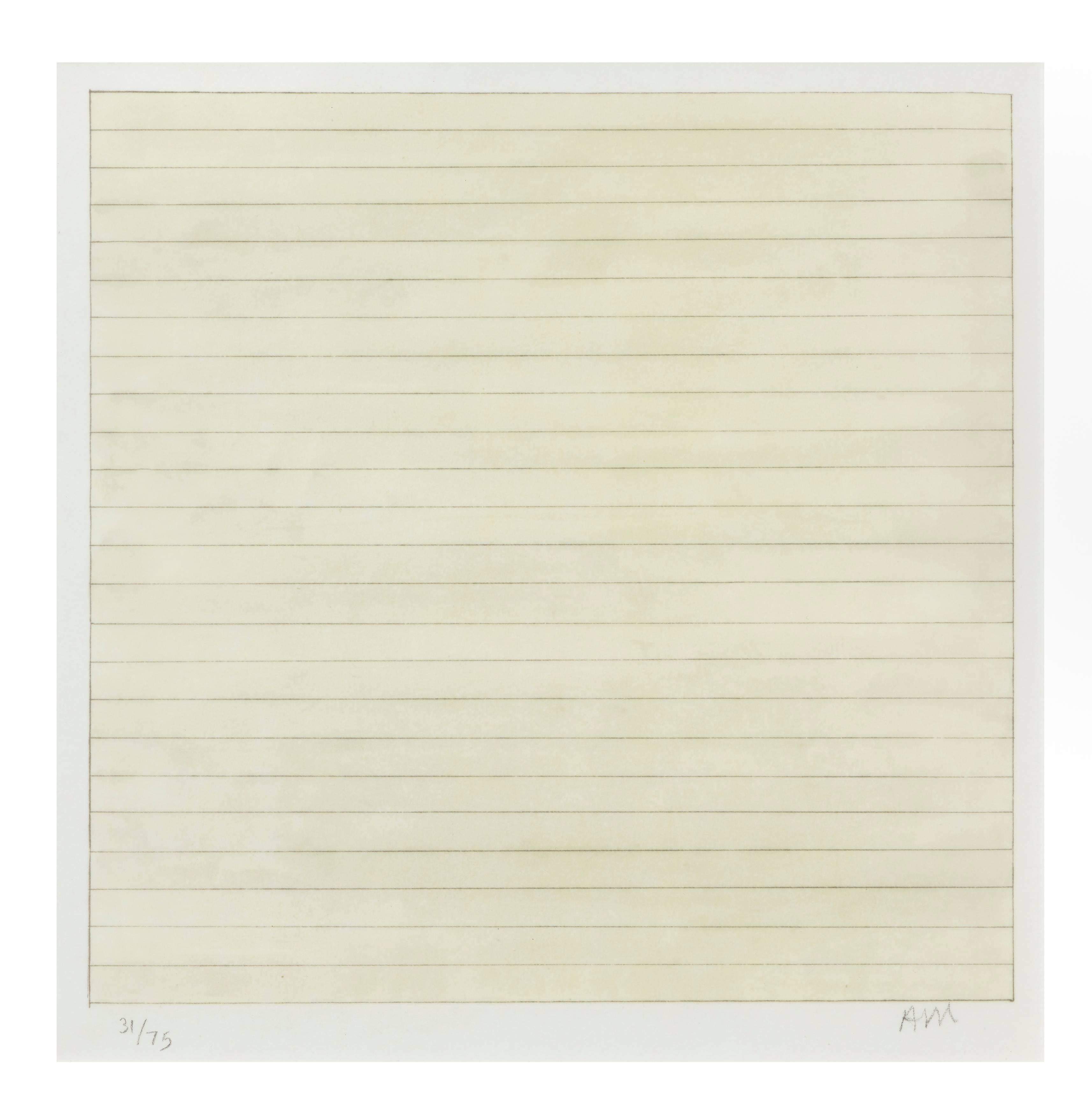 Untitled (Suite of four lithographs) - Modern Print by Agnes Martin