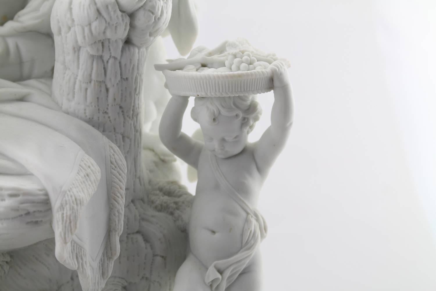Niderviller White Bisque Porcelain Figure Group For Sale 5