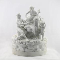 Niderviller White Bisque Porcelain Figure Group