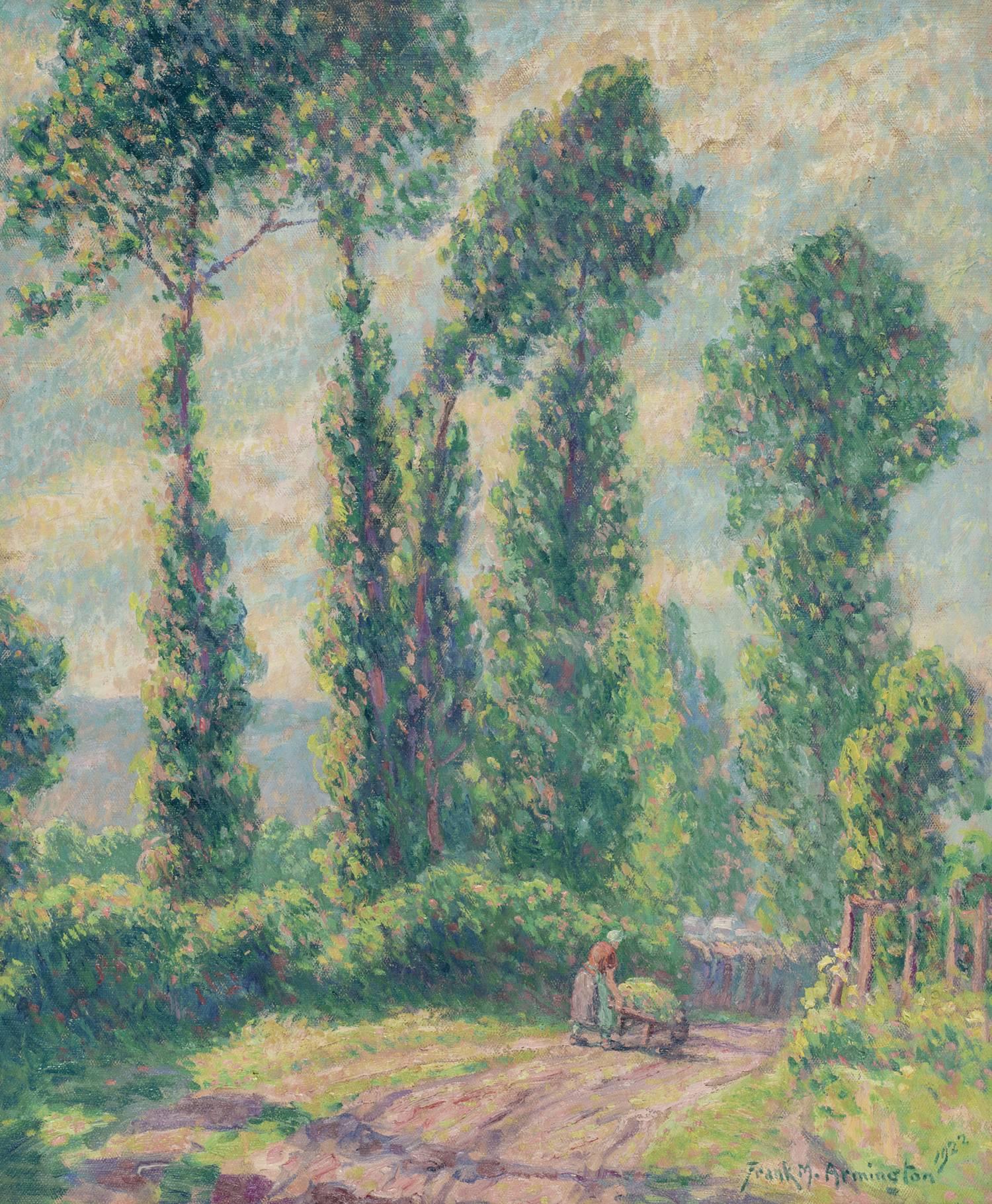 Frank Milton Armington Landscape Painting - Peupliers À Honfleur