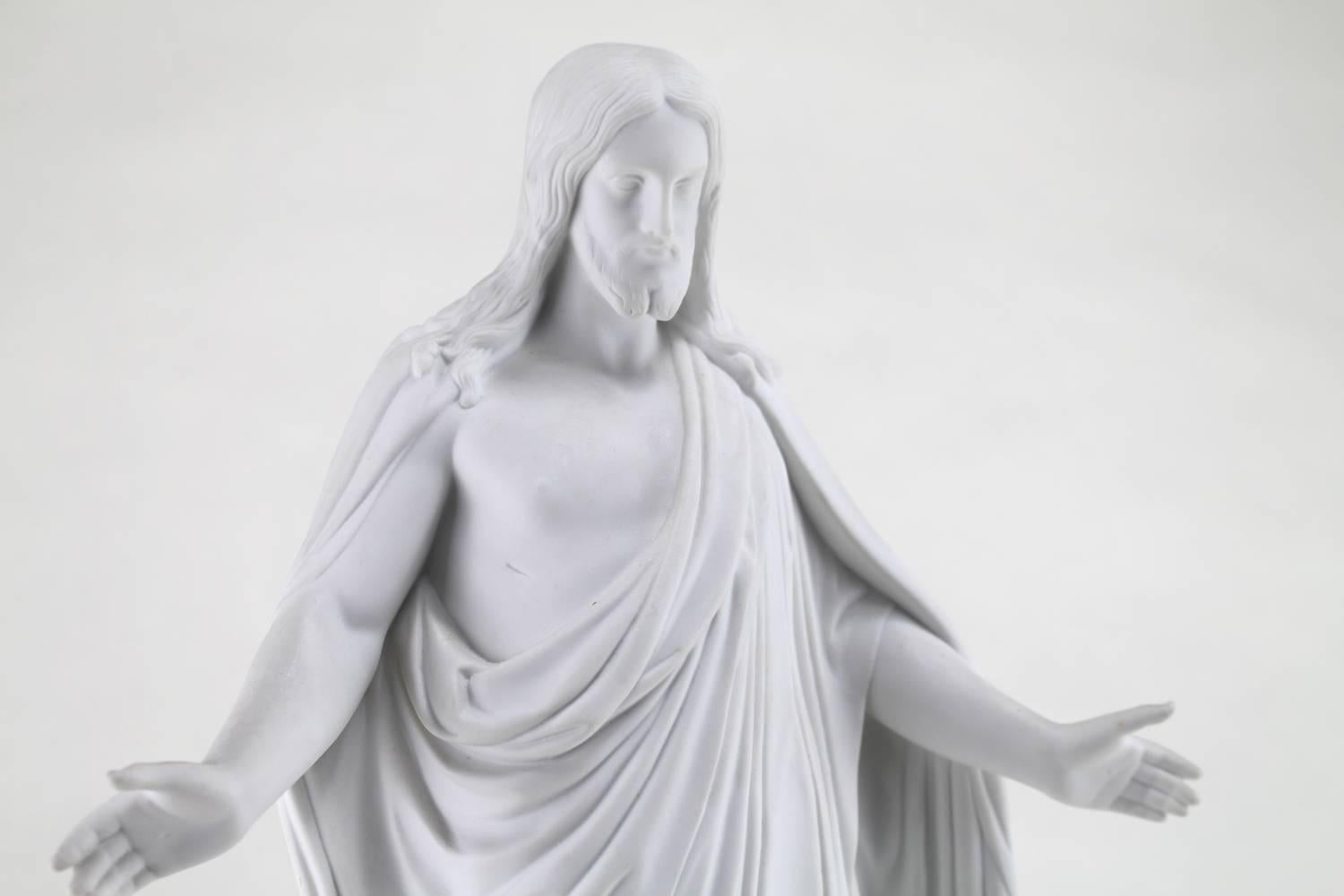 Christ - Gray Figurative Sculpture by Bertel Thorvaldsen