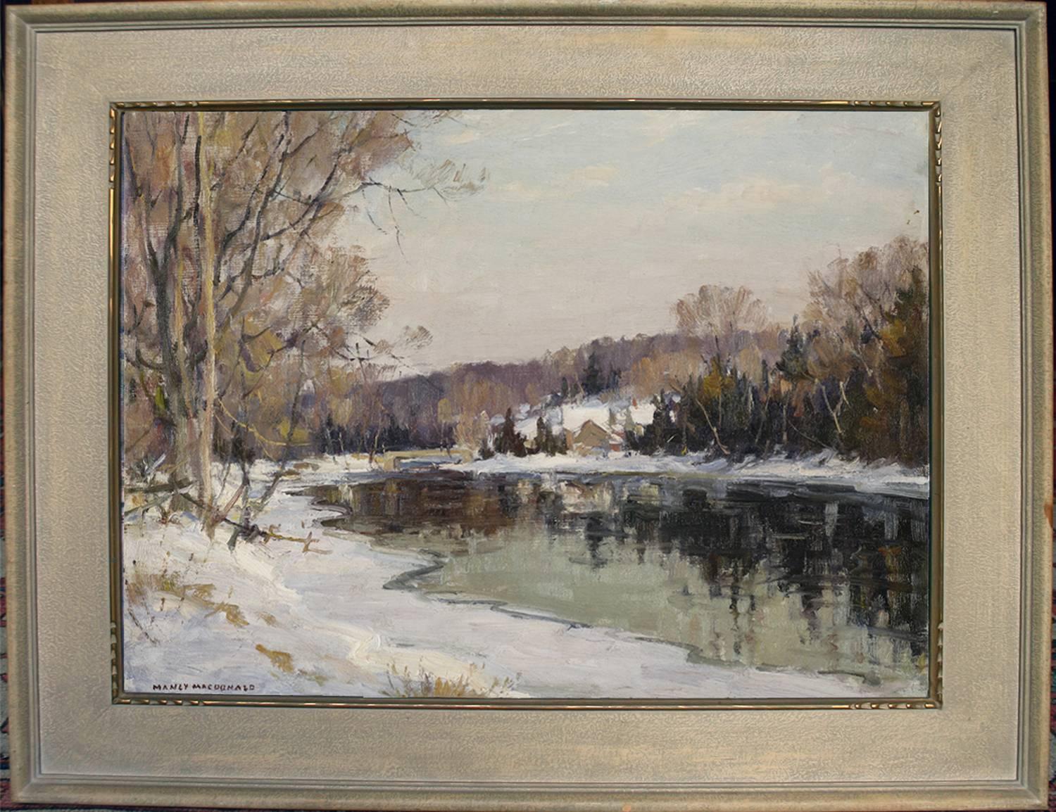 Kingsford on the Salmon River - Painting by Manly Edward MacDonald