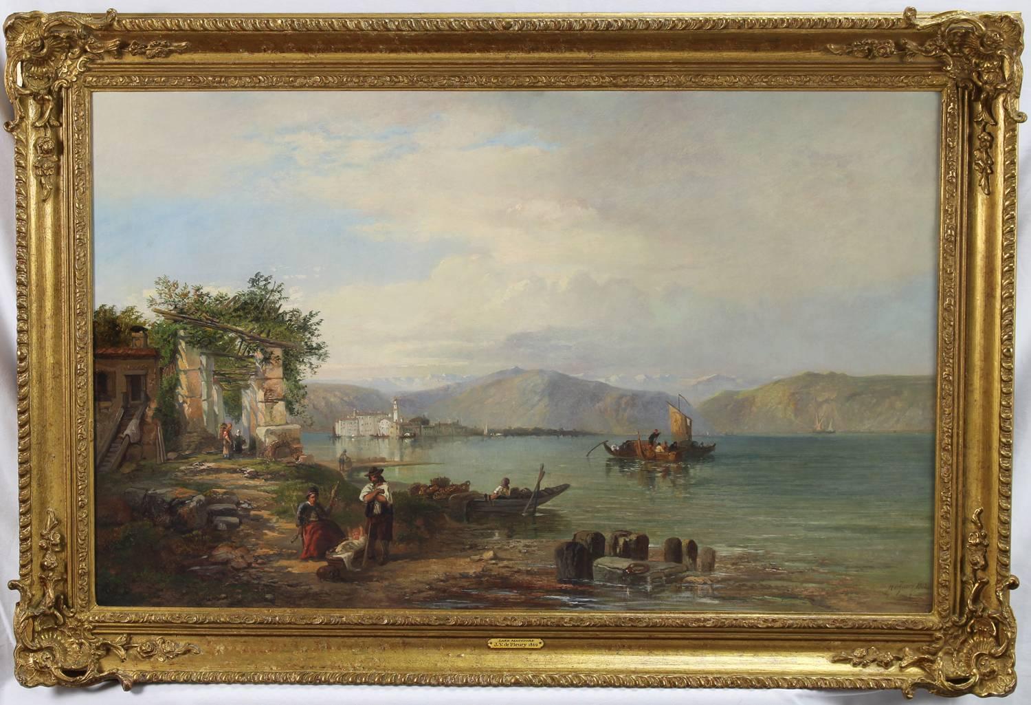 Lake Maggiore - Painting by James Vivien de Fleury