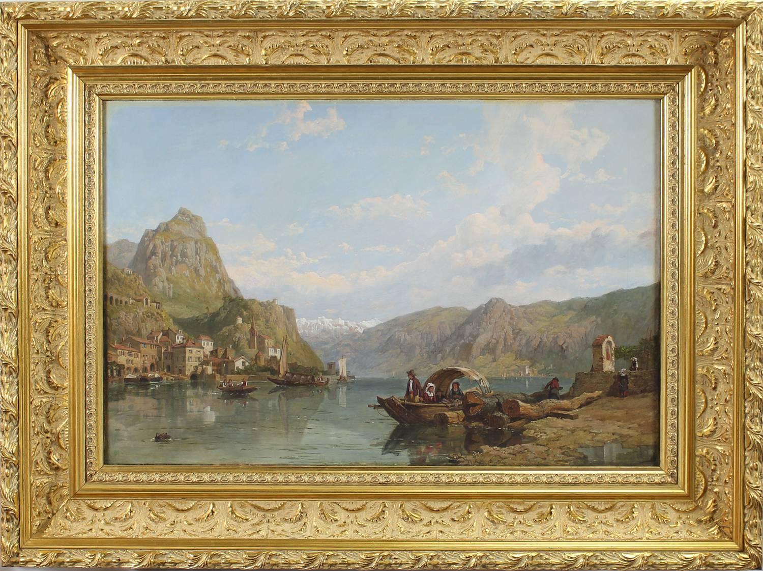 Lake Como  - Painting by George Clarkson Stanfield