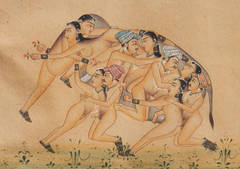 Antique erotic Indian Lovers
