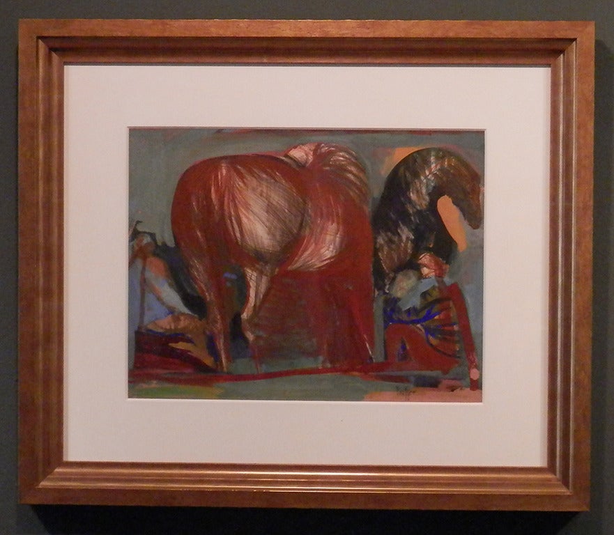 Two Horses and Figure