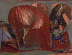 Two Horses and Figure