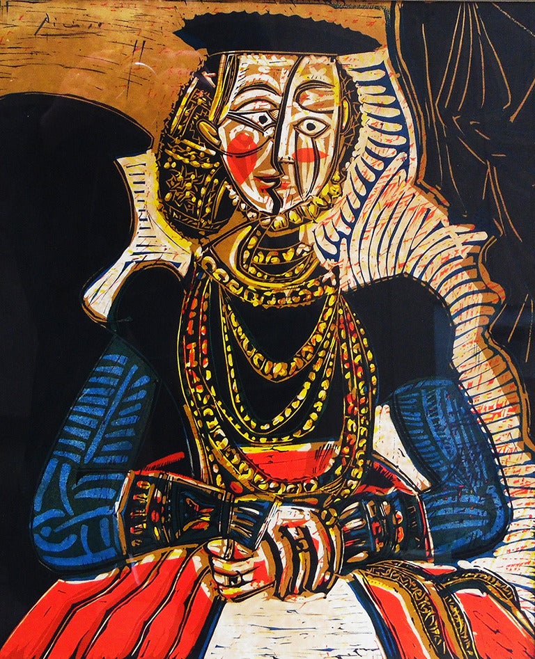 Pablo Picasso Portrait Print - Picasso 85 Gravures Poster Berggruen Gallery, Paris1966