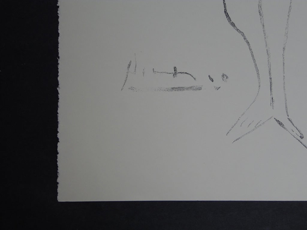 Standing Nude - HUGE lithograph