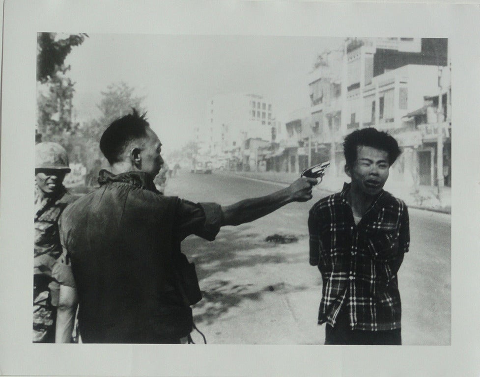 Eddie Adams Black and White Photograph - Execution in Saigon, 1968