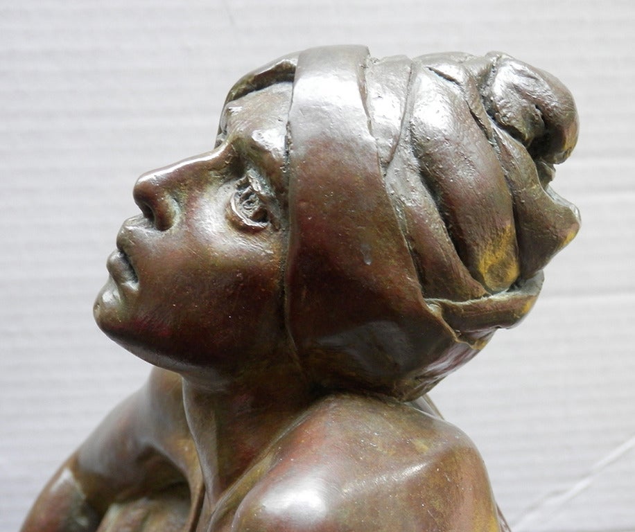 Seated Woman - Feminist Sculpture by Roberta Baskin Shefrin