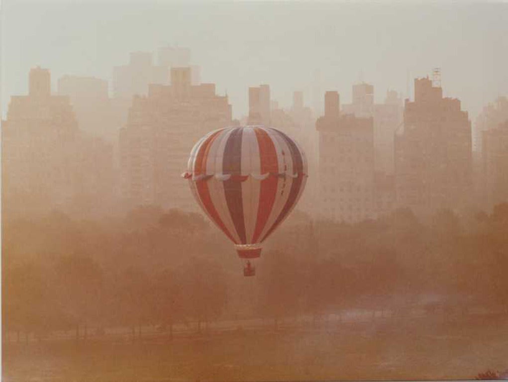 Ruth Orkin Color Photograph - Floating Over Sheep Meadow, Central Park, 1971