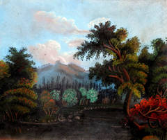 Landscape c 1820 pastel