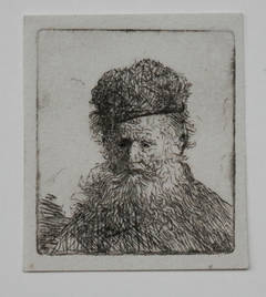 Bust of an Old Man with a Fur Cap and Flowing Beard