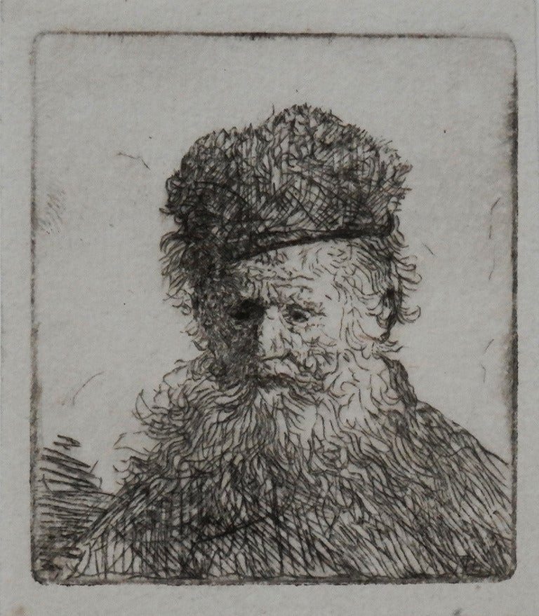 Bust of an Old Man with a Fur Cap and Flowing Beard