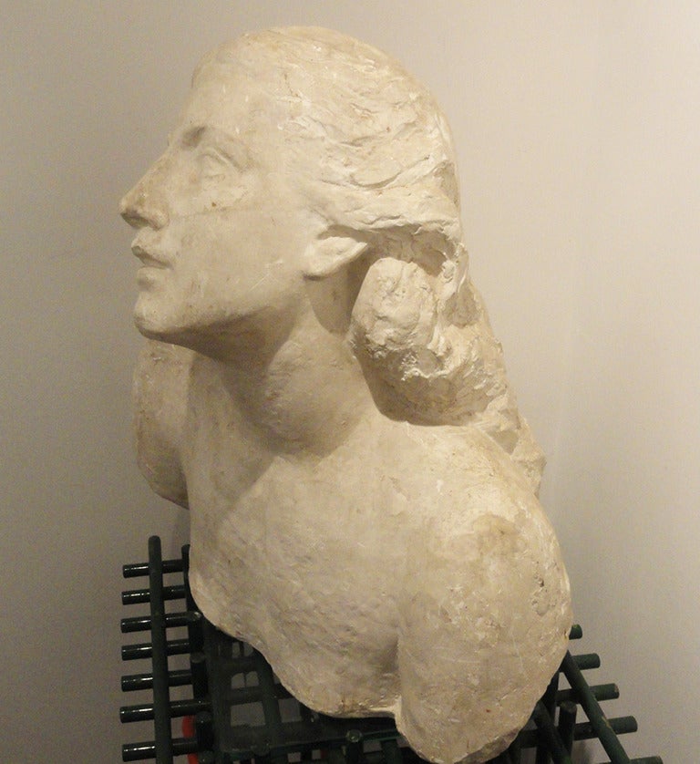 Bust of Woman, circa 1930 - Sculpture by Augustus Edwin John