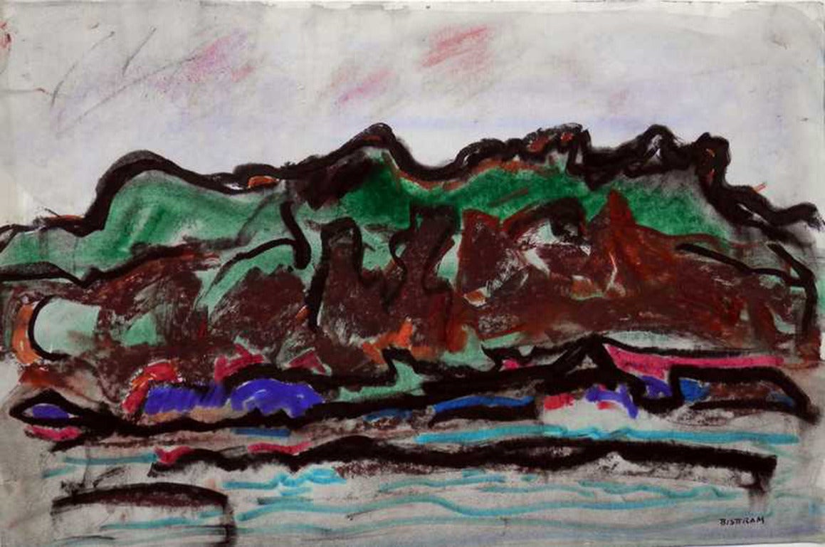 Emil James Bisttram Landscape Painting - Taos landscape