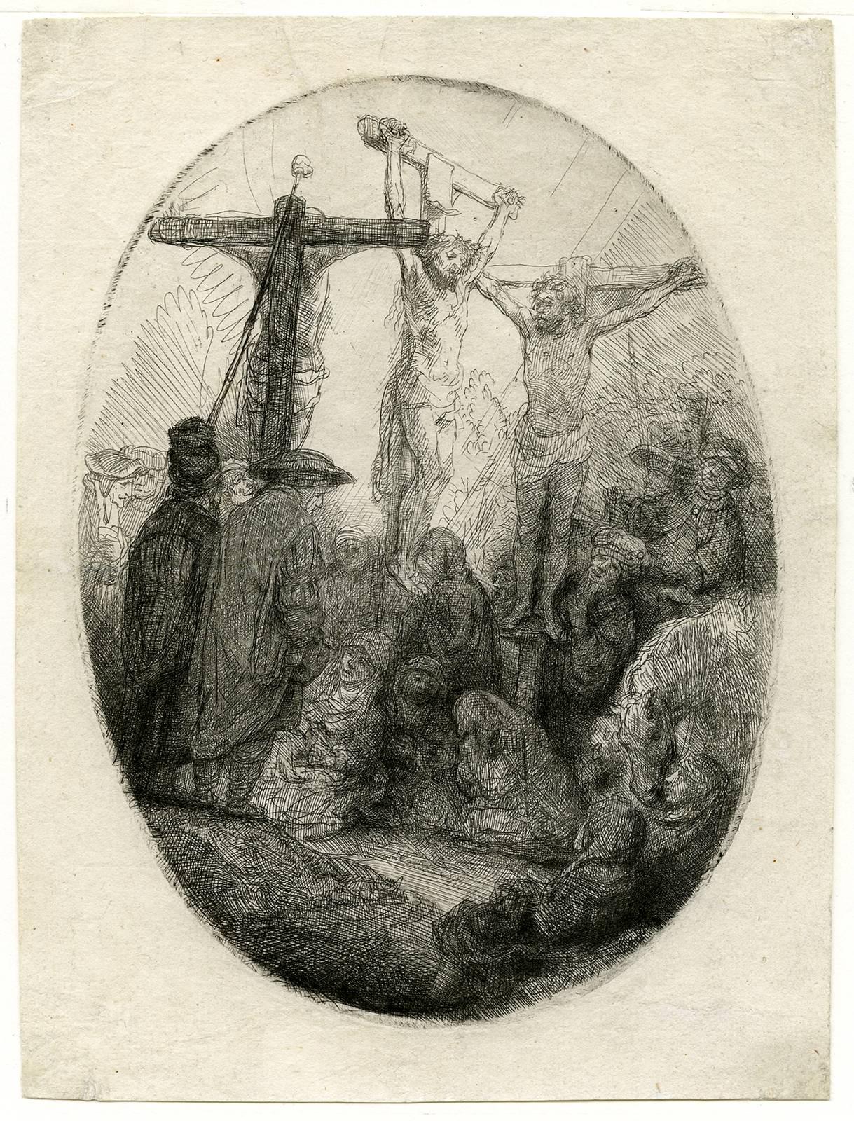 Rembrandt van Rijn Print - The Oval Crucifixion