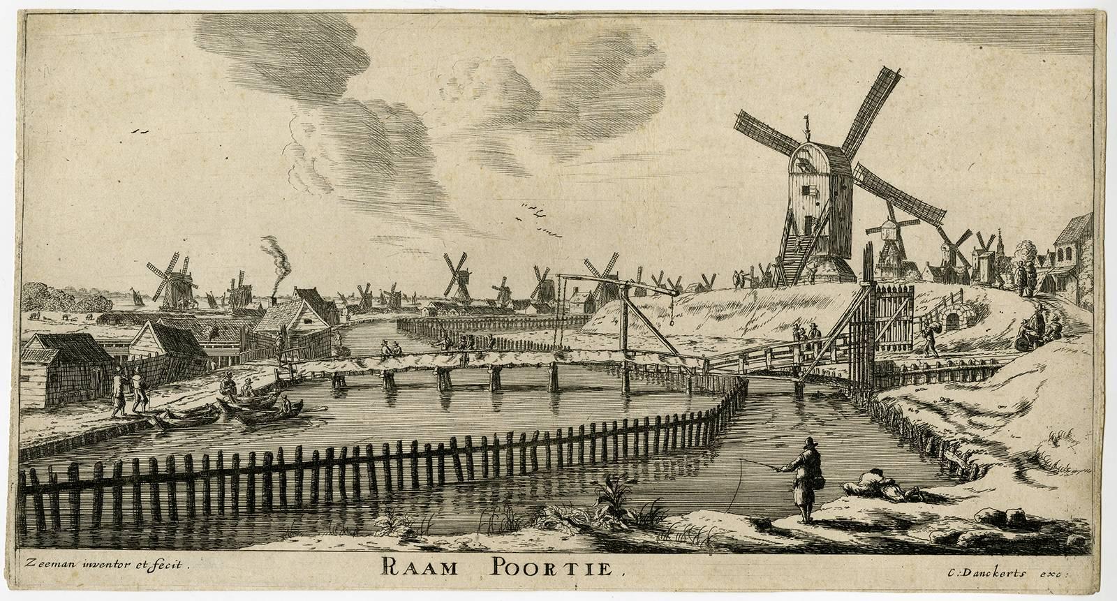 Reinier Nooms Zeeman Landscape Print - Raam Poortie.