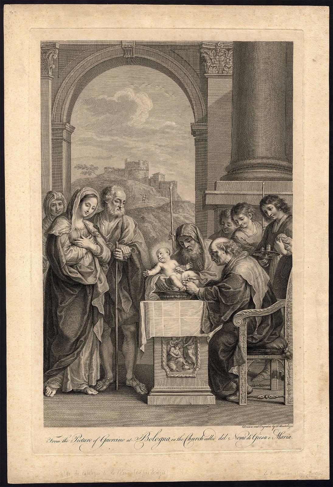 Giovanni Francesco Barbieri (Il Guercino) Interior Print - Untitled - The Circumcision of Christ