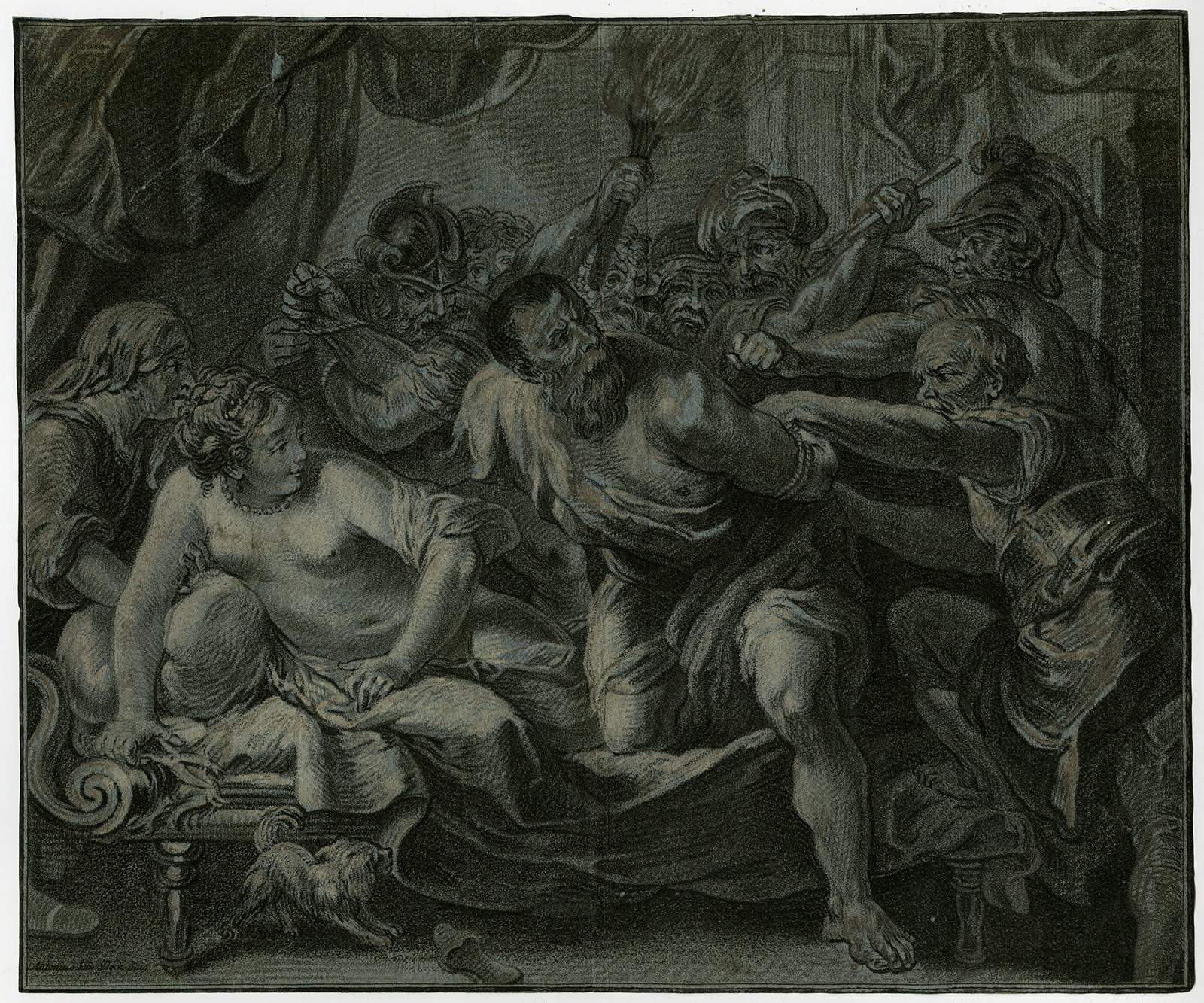 Louis-Marin Bonnet Figurative Print - Untitled - Samson and Delilah