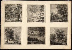 Untitled - Set of six small landscapes