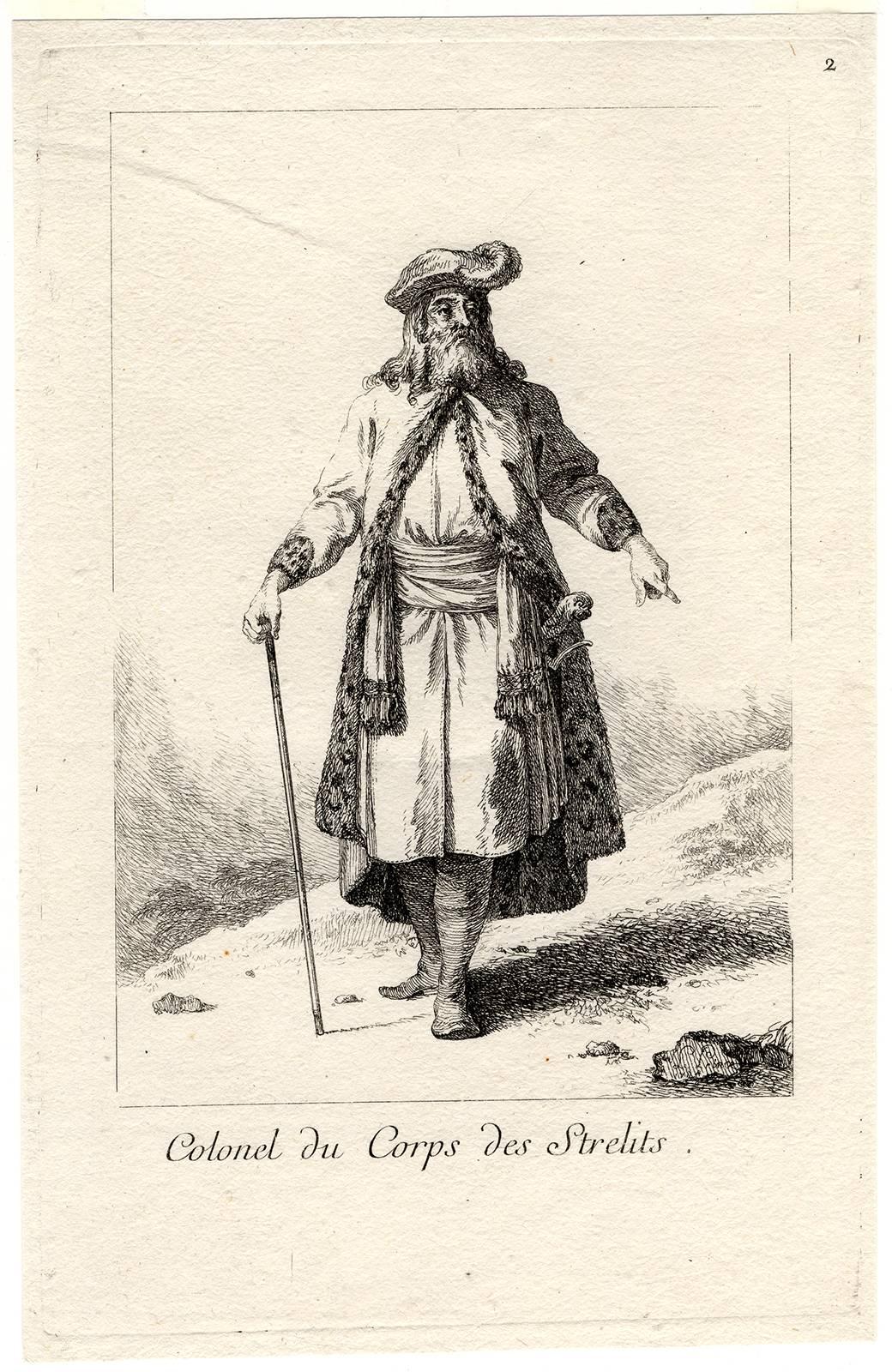 Jean Baptist Le Prince Portrait Print - Les Strelits