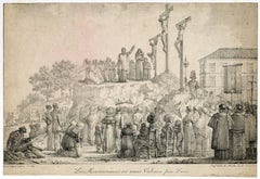 Les missionaires au Mont Valerien pres Paris.