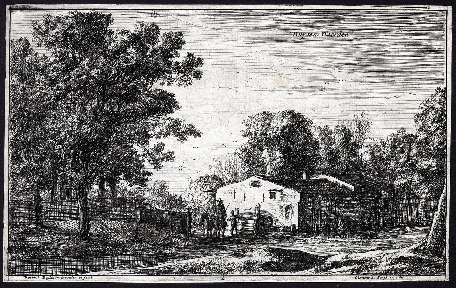Roelant Roghman Landscape Print - Buyten Naerden.