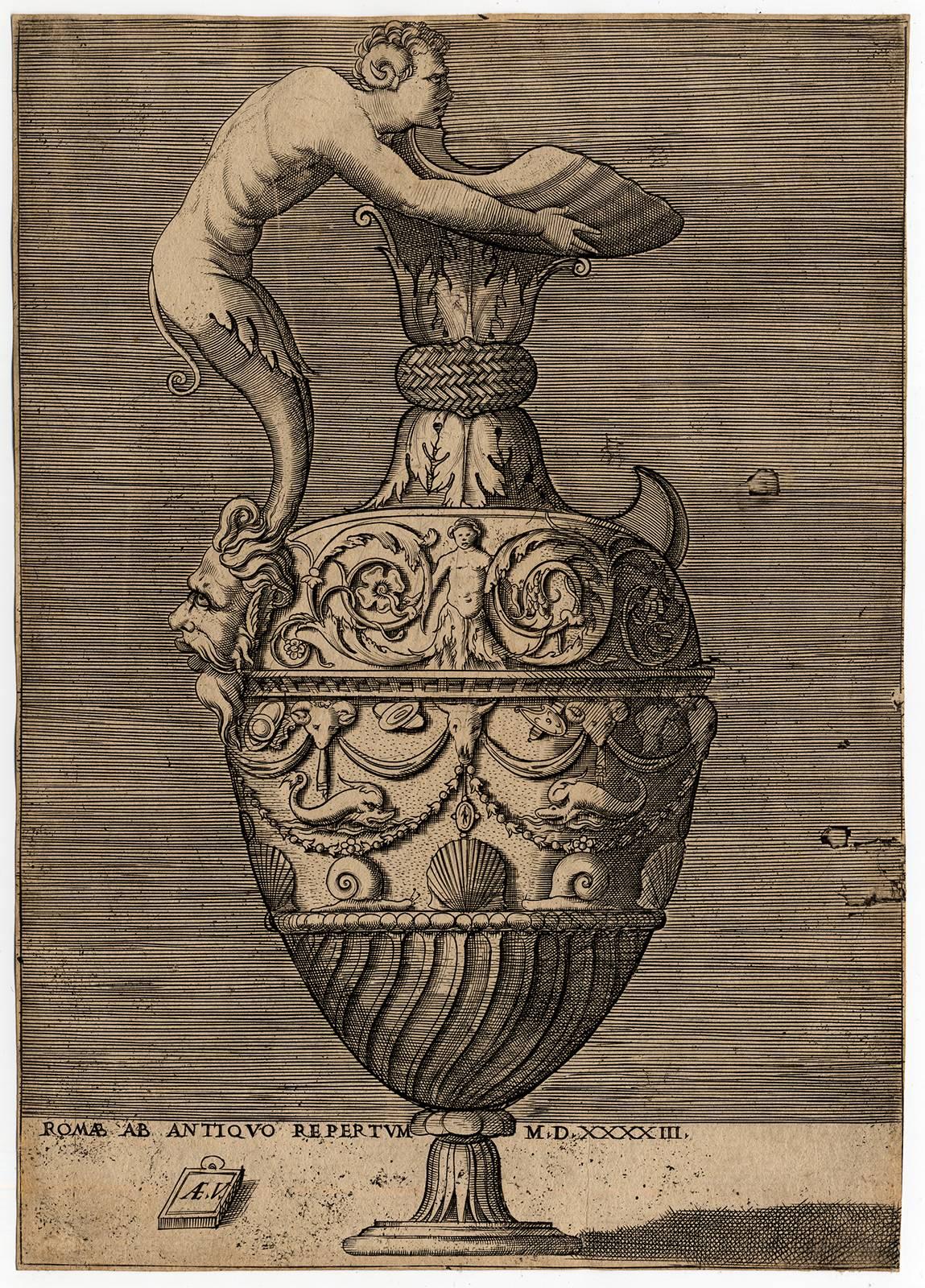 Enea Vico Romae ab antiquo repertum MDXXXXIII. at 1stDibs