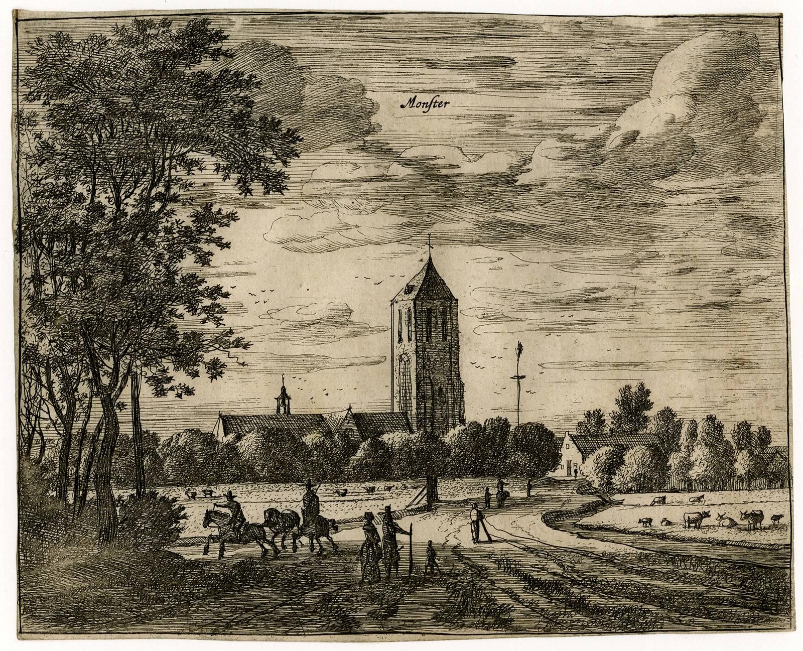 Roelant Roghman Landscape Print - Untitled - Monster.