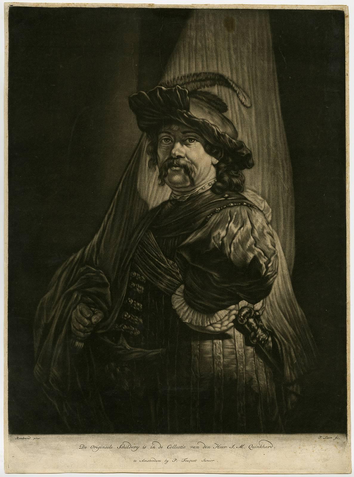 Pieter Louw Portrait Print - Untitled - The standardbearer.
