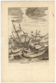 Representation de la Navire de la Reyne en sa navigation.