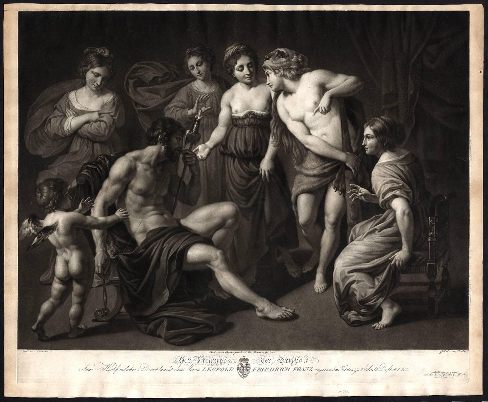 Johann Peter Pichler Figurative Print - Der Triumph der Omphale.