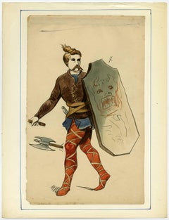  Untitled - Set of 9 full length depictions of historical costumes.
