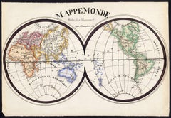 Antique Mappe Monde.