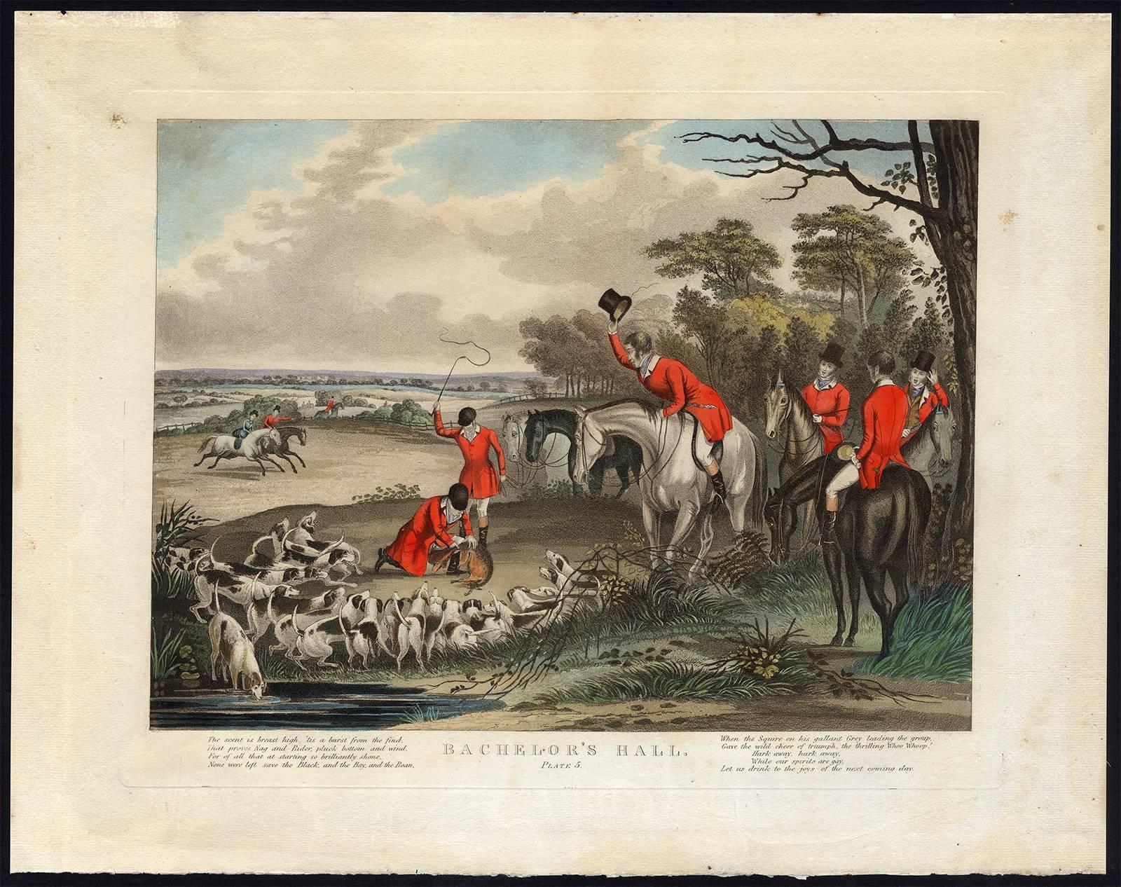 Francis Calcraft Turner Figurative Print - Bachelor's Hall, plate 5.