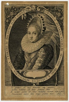 Ludovica Juliana Gulielmi Arausini [..]. Portrait of Louise Juliana of Orange.