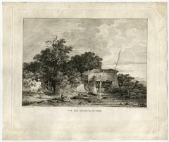 Vue des environs de Paris - View of a landscape in the vicinity of Paris.