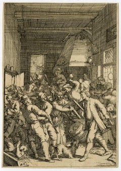 Antique Untitled - A fight in an inn.