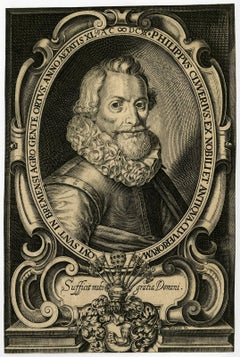 Philippus Cluverius.' - Portrait of Phillip Cluver.