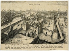 Vredenburgh. - Panoramic view of the Vredenburg castle Utrecht.