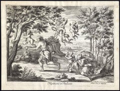 Hipomene et Atalante- Hippomenes trying to beat Atalanta in a footrace.