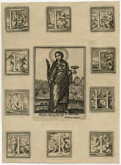 Santca Lucia Vergine e Martire - A devotional image of Saint Lucia.