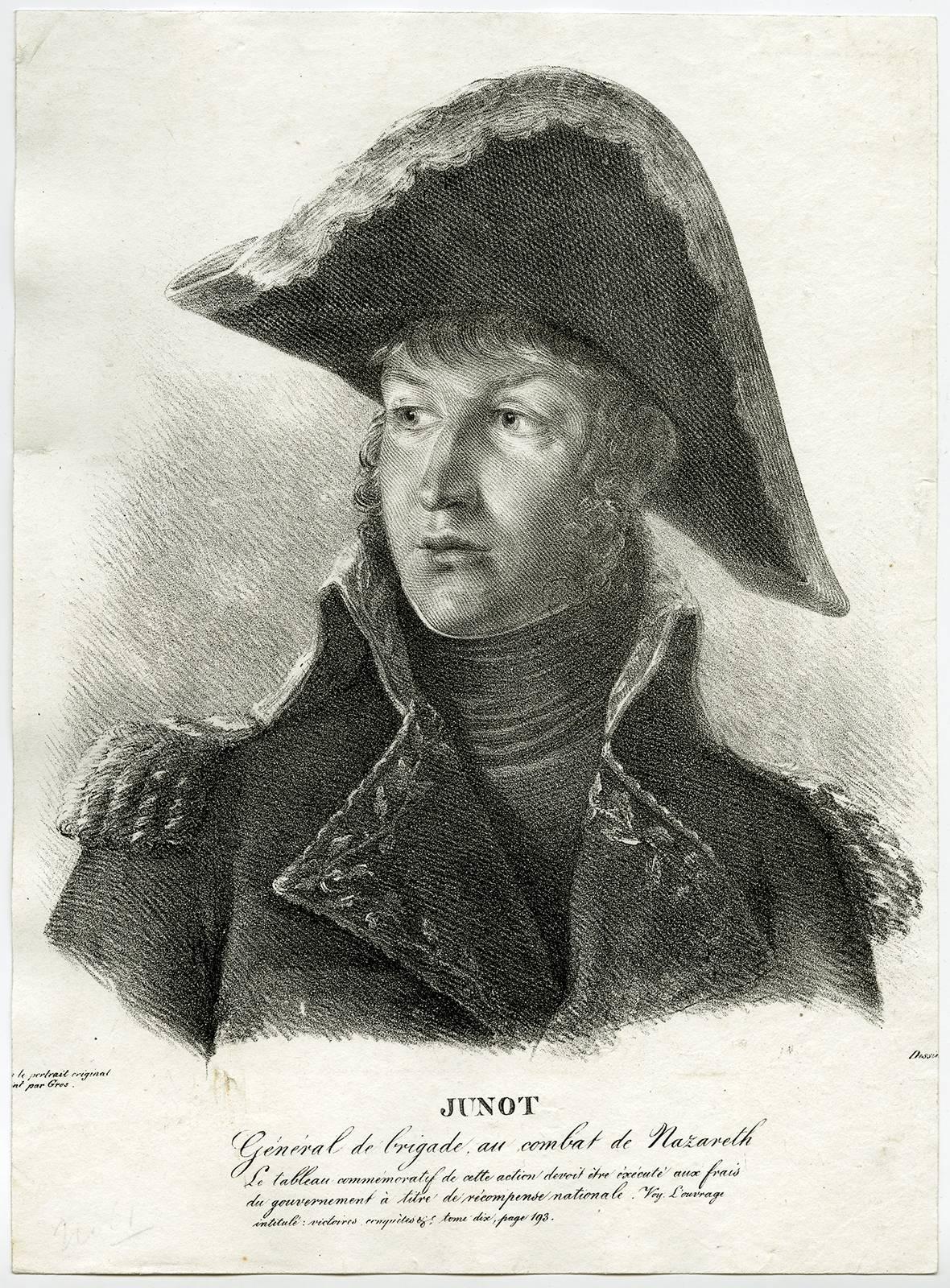 Antoine Jean Gros Portrait Print - Junot - Portrait of General Junot.