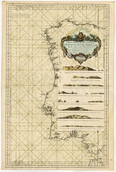 Carte reduite des costes d'Espagne et de Portugal [...].