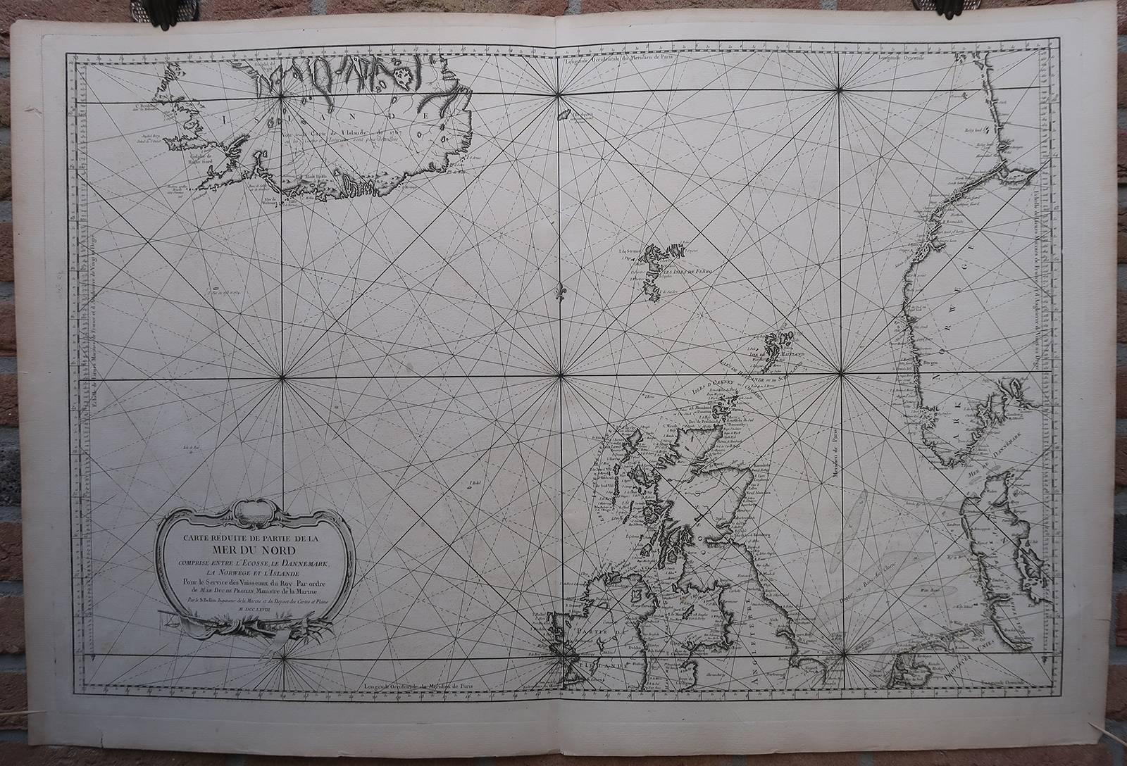 Carte Reduite De Partie De La Mer Du Nord Comprise Entre Lecosse - 